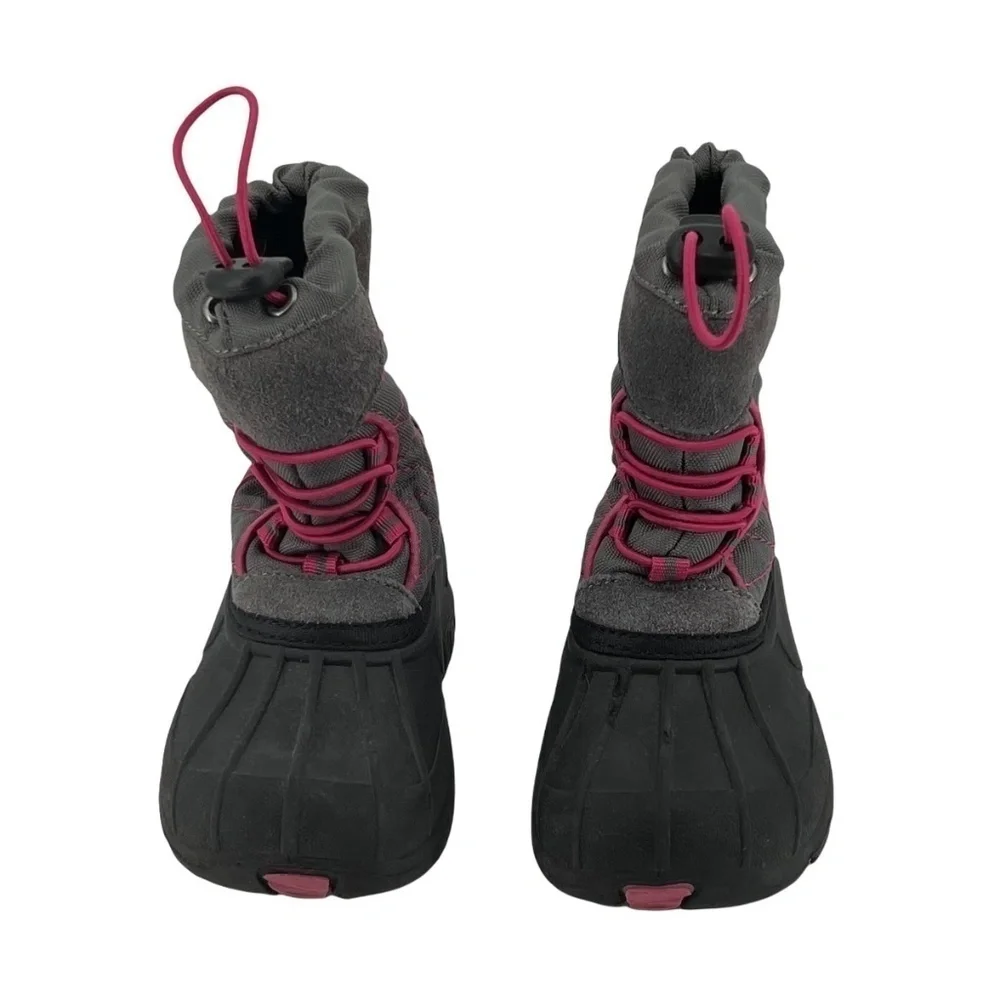 Totes Gray Pink Winter Survivor Snow Boots Size 8 Toddler